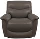 La-Z-Boy® James Walnut Leather Power Rocking Recliner with Headrest-1