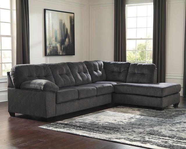 Signature Design by Ashley® Accrington 2-Piece Granite Right-Arm Facing Sofa Sectional and Chaise-1