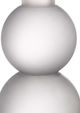 A & B Home Javier White Short Glass Candleholder-1