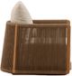 Dovetail Furniture Zosia Natural/Sand Olefin/Teak Outdoor Sofa Chair-2