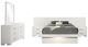 Coaster® Jessica 5-Piece Snow White Eastern King LED Panel Bedroom Set-0