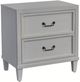 American Woodcrafters 1210 Dunescape 4-Piece Gray/White Queen Upholstered Bedroom Set-4