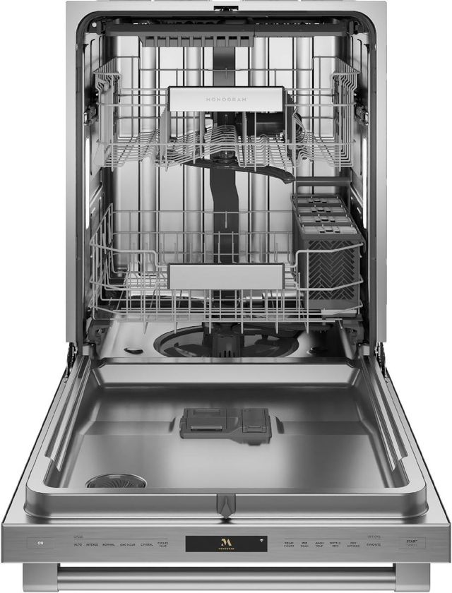 Monogram® 24" Stainless Steel Premium Fully Integrated Top Control Built-In Dishwasher-1