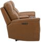 Liberty Furniture Cooper Camel Leather Triple Zero Gravity Power Reclining Loveseat with Console-4