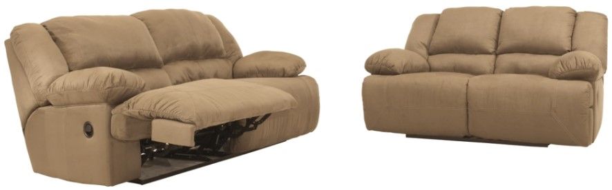 Signature Design by Ashley® Hogan 2-Piece Mocha Living Room Set with Reclining Sofa