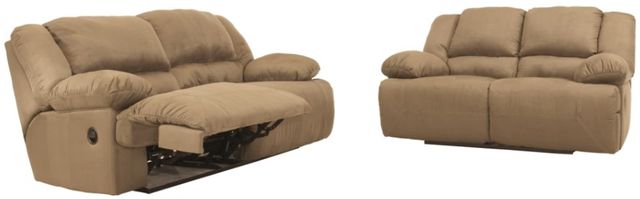 Signature Design by Ashley® Hogan 2-Piece Mocha Living Room Set with Reclining Sofa-0