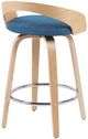 Armen Living Sonia 2-Piece Blue/Oak Counter Stool Set-3