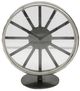 A & B Home Valour Black/Silver Iron Forged Clock with Glass Cover-0