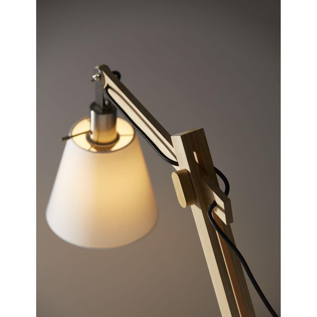 Adesso® Walden Natural Rubber Wood Floor Lamp-1