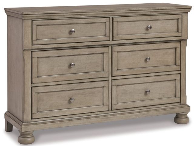 Signature Design by Ashley® Lettner 2-Piece Light Gray California King Panel Bed Set-2