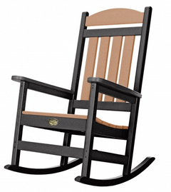 Pawleys Island Porch Rocker-Black/Cedar
