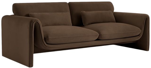 Meridian Furniture Sloan Brown Velvet Sofa-0