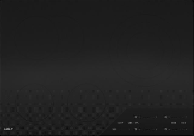 Wolf® 30" Black Contemporary Electric Cooktop-0