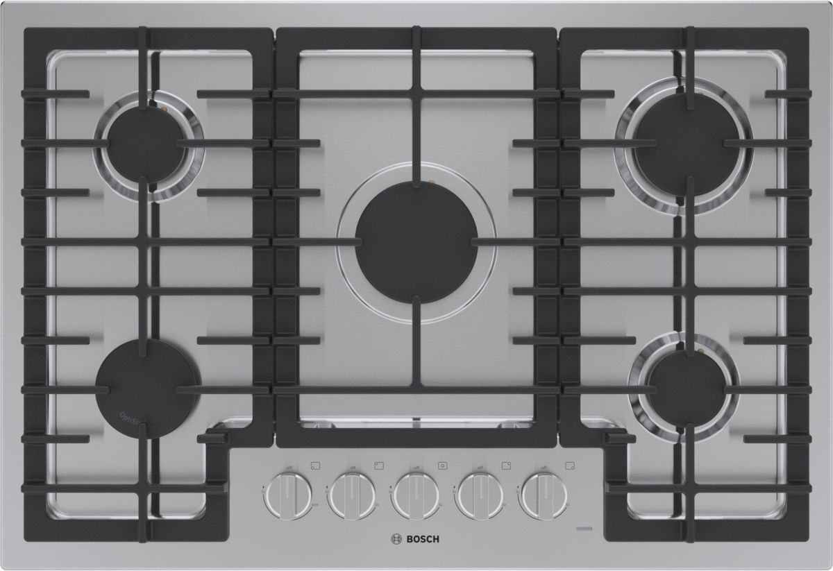 Bosch® 500 Series 30" Stainless Steel Natural Gas Cooktop