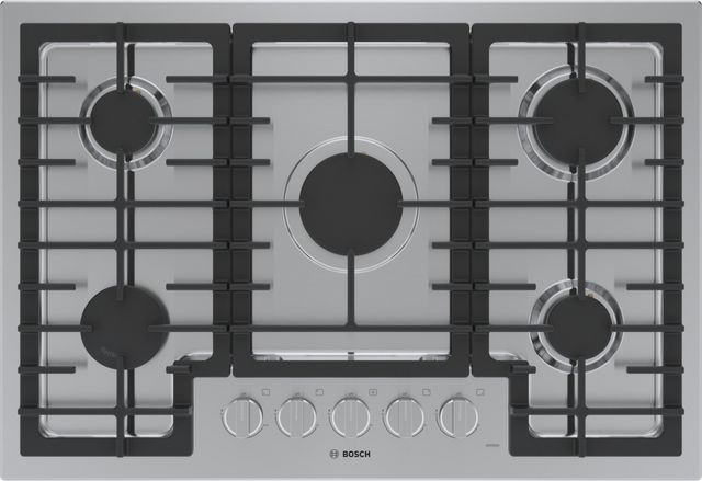 Bosch® 500 Series 30" Stainless Steel Natural Gas Cooktop-0