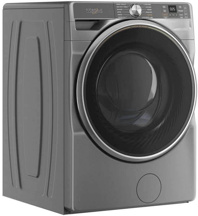 Whirlpool® 5.8 Cu. Ft. Core Silver Front Load Washer-2