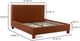 Moe's Home Collection Ichigo Deep Orange King Bed-2