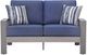 Signature Design by Ashley® Dillon Beach Blue/Gray Aluminum Outdoor Loveseat-2