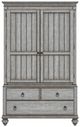 Flexsteel® Plymouth® Distressed Graywash Armoire-1