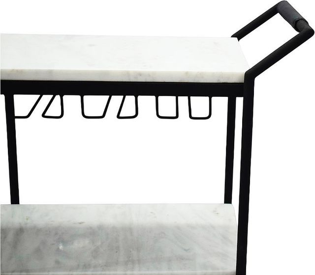 Moe's Home Collection After Hours White Bar Cart-3
