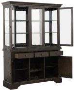 Mazin Furniture Reid Dark Cherry Buffet & Hutch-3