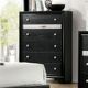 Furniture of America® Chrissy 5-Piece Black Queen Bedroom Set-3
