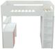 ACME Furniture Nerice Pink/White Youth Twin Loft Bed with Desk and Wardrobe-0
