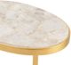 Crestview Collection Victoria White Table with Gold Base-2