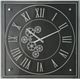 A & B Home Silver Gear Clock-0