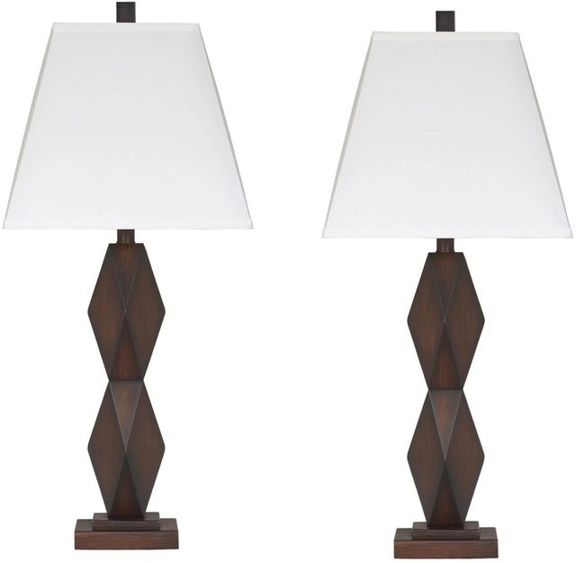 Signature Design by Ashley® Natane 2-Piece Dark Brown Table Lamps-0