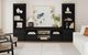 Elements International Rosalie 3-Piece Black Entertainment Unit with 82" TV Console-1