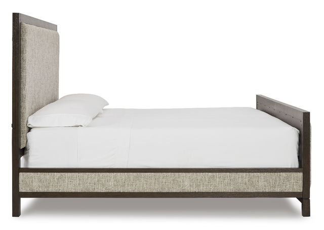 Signature Design by Ashley® Burkhaus Brown Queen Upholstered Bed-2