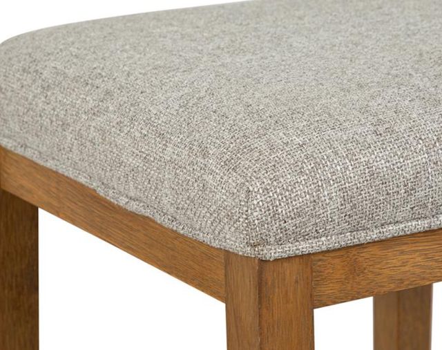 Magnussen Home® Lindon Belgian Wheat/Sauve Pebble Stool with Upholstered Seat-3