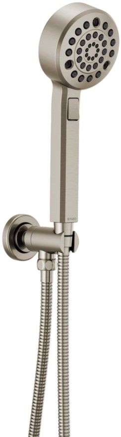 Brizo Levoir® Brilliance® Luxe Nickel® H2OKINETIC® Multi-Function Wall Mount Handshower-0