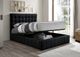 IFDC Black Youth Double Platform Lift Storage Bed-3