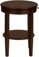 Monarch Specialties Inc. Espresso Veneer 2-Tier Round Side Table-2