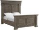 Elements International Kings Court Gray Queen Panel Bed-0