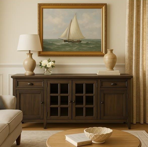 Magnussen Home® Bay Creek Toasted Nutmeg 70" Console-1
