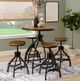 Powell® Haywood 5-Piece Black/Brown Round Bar Table Set-1