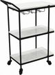 Moe's Home Collection After Hours White Bar Cart-0