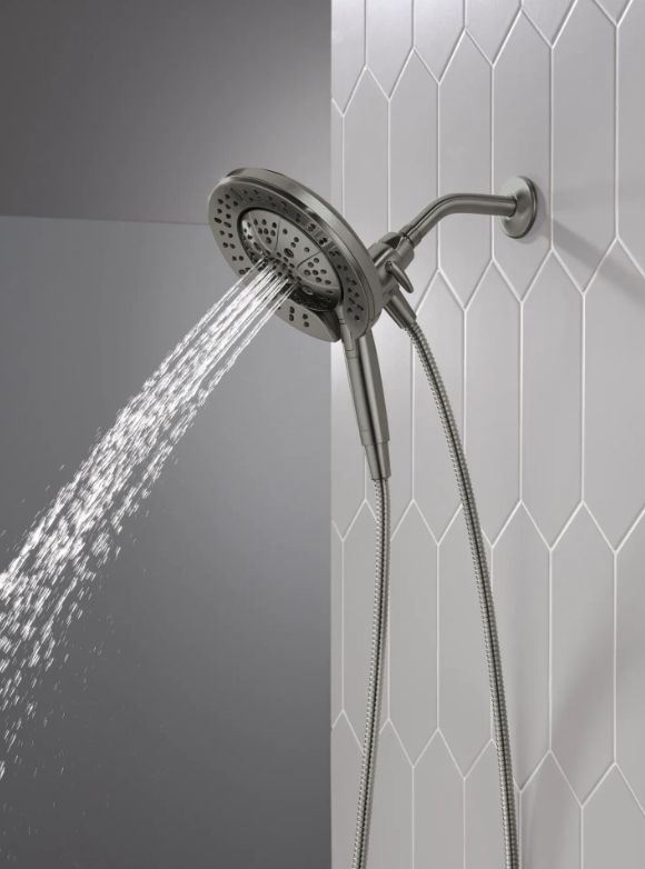 Delta Universal Showering Lumicoat® Black Stainless 2.5 GPM 7-Setting In2ition® with ProClean®-1