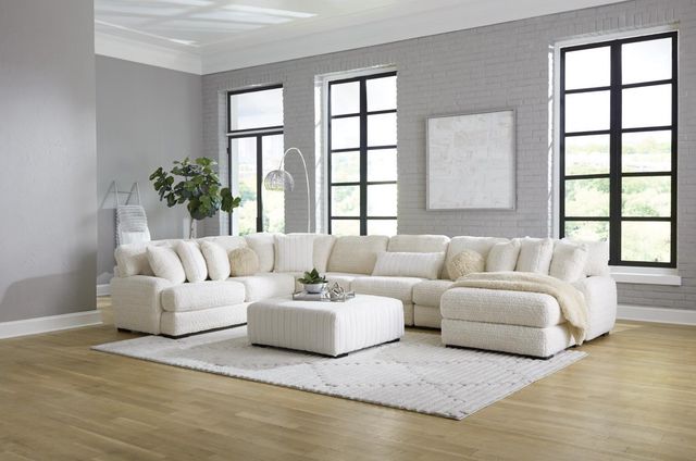 Albany Industries 4-Piece Doodle Ivory Right-Arm Facing Chaise Sectional -1