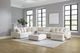 Albany Industries 4-Piece Doodle Ivory Right-Arm Facing Chaise Sectional -1