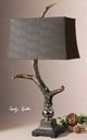 Uttermost® Stag Horn Burnished Bone Ivory Table Lamp-1