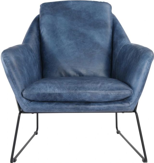 Moe's Home Collection Greer Blue Club Chair-1