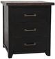 Jofran Inc. Madison County Vintage Black Power Nightstand-0