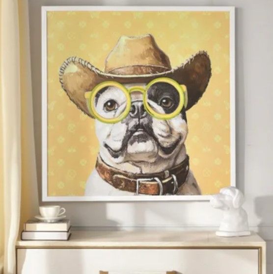 Stylecraft LED Neon Puppy Yellow Wall Art-1