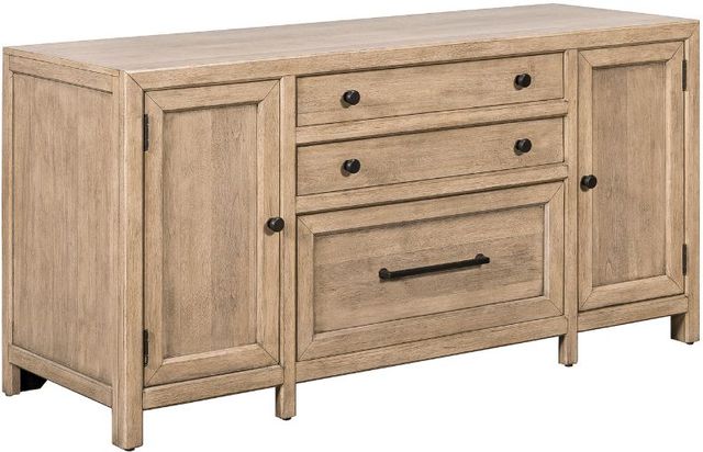 Liberty Furniture Proximity Place 5-Piece Barley Buff Junior Executive Set-2