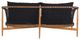 Moe's Home Collection Kuna Natural Teak Outdoor Sofa with Black Cushions-3