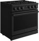 Thor Kitchen® A-series 36" Matte Black Contemporary Freestanding Pro Style Gas Range-2